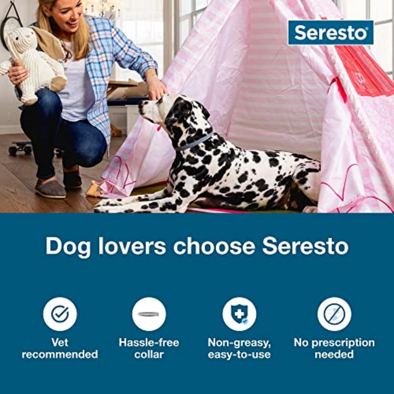 Seresto Large Dog Flea & Tick Collar – 8 Months of Protection
