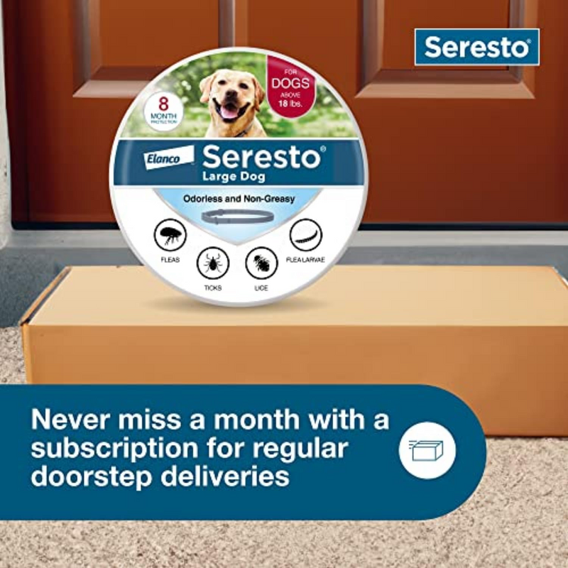 Seresto Large Dog Flea & Tick Collar – 8 Months of Protection