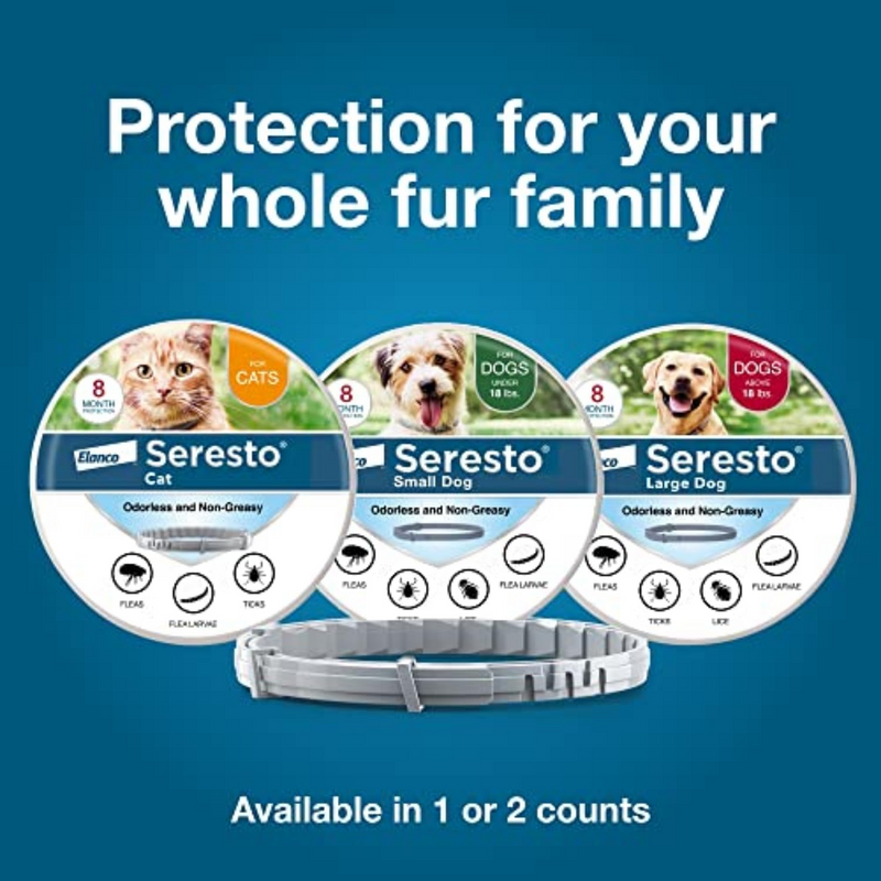 Seresto Large Dog Flea & Tick Collar – 8 Months of Protection