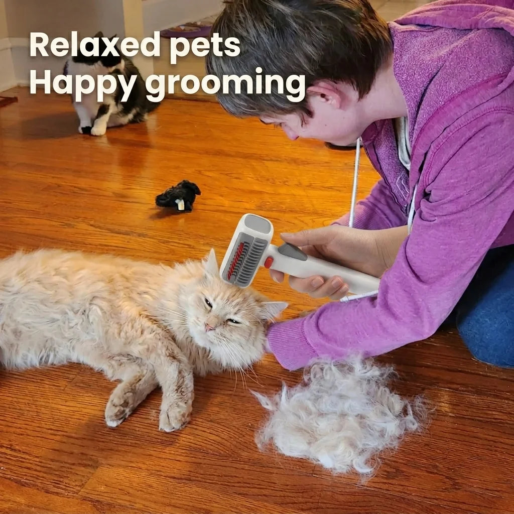 Pet Grooming Comb Dog Shedding Remover Cat Hair Detangler Tool 3 in 1