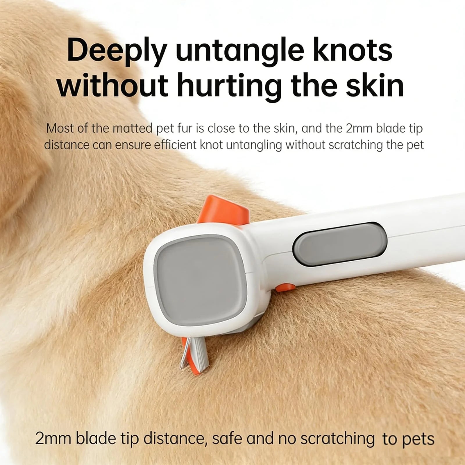 Pet Grooming Comb Dog Shedding Remover Cat Hair Detangler Tool 3 in 1